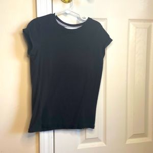 Plain black tee
